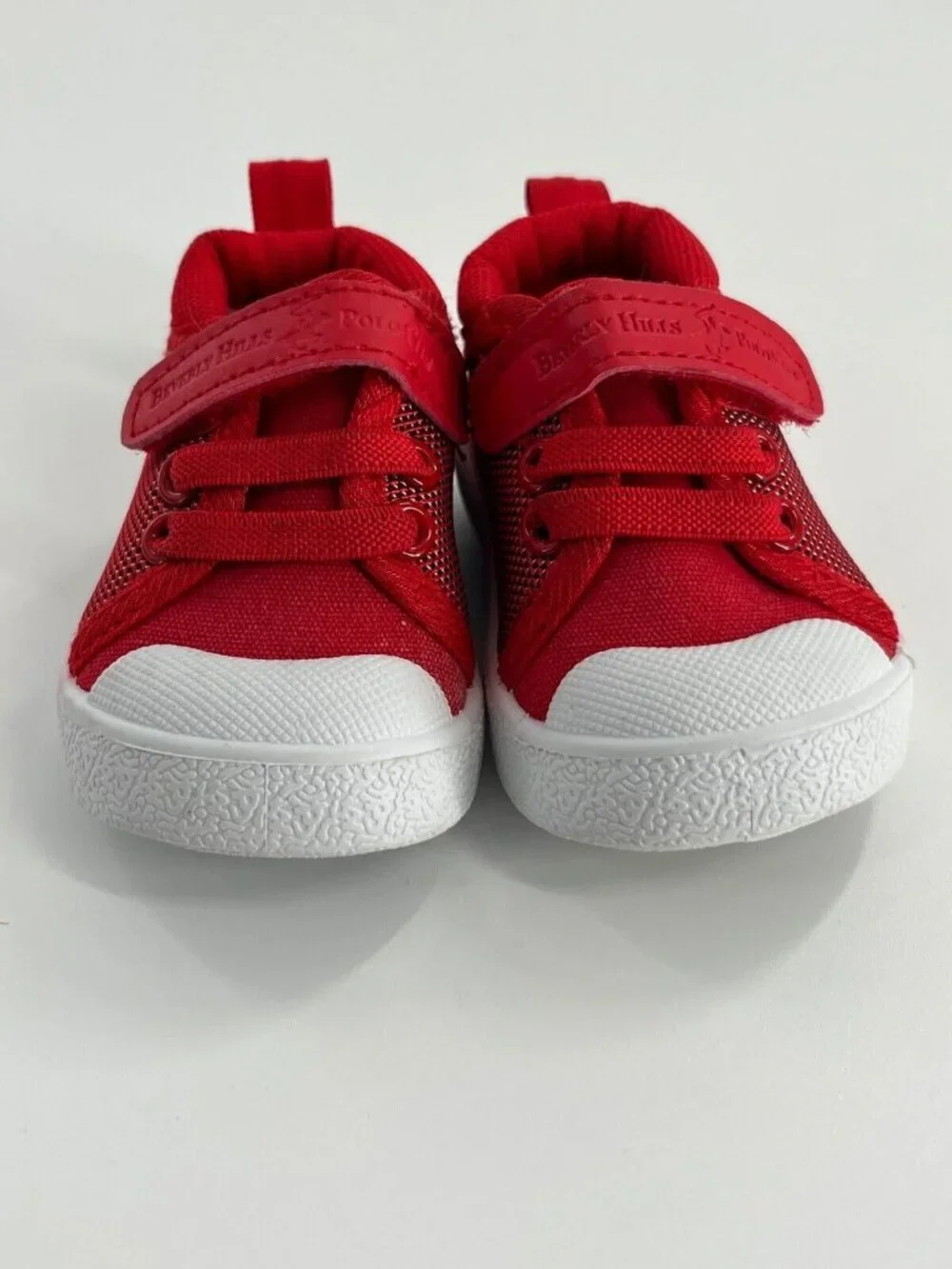 Beverly Hills Polo Association Toddler Shoes Red Elastic Size 2